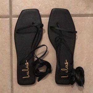 Lulus Black Sandals
